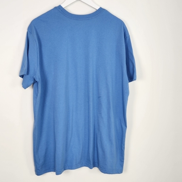 Disney Lilo & Stitch "OHANA MEANS FAMILY" Graphic Blue T-Shirt Size XL - Picture 8 of 8